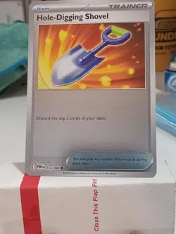 HOLE-DIGGING SHOVEL 074/088 POKEMON PERFECT ORDER ME03 REVERSE HOLO - Image 1