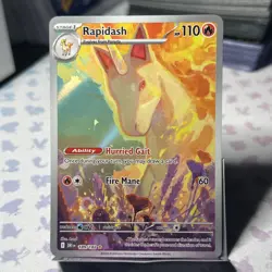 Pokemon TCG: Rapidash 189/182 Sv10 Destined Rivals IR Holo - Image 1