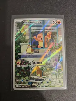 Charmander Obsidian Flames ETB Promo 044 Pokemon TCG LP See PHOTOS White On Back - Image 5