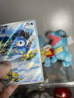 Pokemon TCG: Piplup - Illustration Rare Holo ME02: Phantasmal Flames 098/094 NM - Image 3