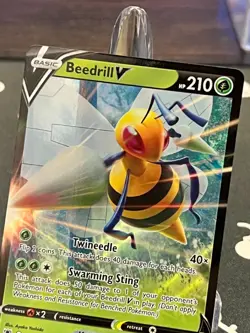 🟢 Beedrill V, 001/189, Astral Radiance, Pokemon TCG, Holo Ultra Rare, Near Mint - Image 2