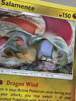 Pokemon TCG Holo Salamence Black Star Promo SM140 NM SWIRL - Image 3