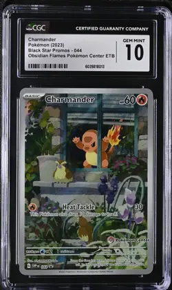 CGC 10 CHARMANDER OBSIDIAN FLAMES POKEMON CENTER ETB BLACK STAR PROMO (8013) - Image 1