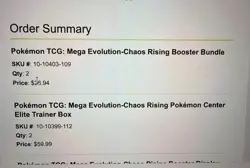 Presale Chaos Rising Pokemon Center ETB Elite Trainer Box PRESALE CONFIRMED - Image 2