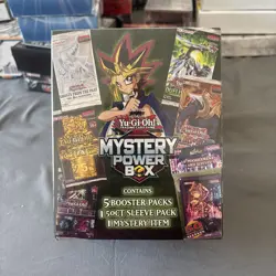 Yu-Gi-Oh Mystery Power Box 🔥 Five Booster Packs, 50 Ct Sleeve, Mystery Item! - Image 1