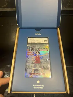 CGC GEM MINT 10 Monkey D. Luffy One Piece 2026 College Basketball Voyage #P-055 - Image 1