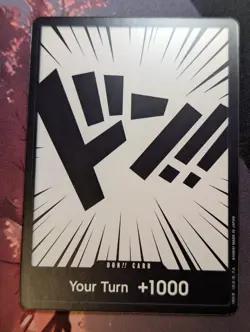 One Piece "DON!! CARD YOUR TURN +1000" English (Tutorial App BACK) - Image 1