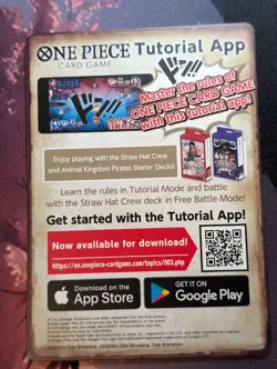One Piece "DON!! CARD YOUR TURN +1000" English (Tutorial App BACK) - Image 2
