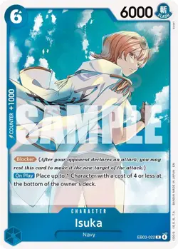 One Piece TCG - [EB-03-EB03-022] - Isuka (Foil) Extra Booster: One Piece Hero... - Image 1