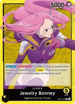 OP13-100 Jewelry Bonney (100) English L One Piece TCG Card Game - Image 2