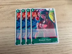 EB03-016 Playset 4 x Kouzuki Hiyori English C One Piece TCG Card Game - Image 1