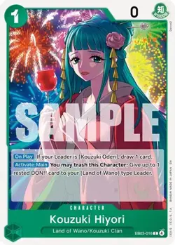 EB03-016 Playset 4 x Kouzuki Hiyori English C One Piece TCG Card Game - Image 2