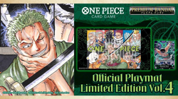 One Piece TCG Official Playmat Limited Edition Vol.4 + Zoro Promo Card ENG - Image 1