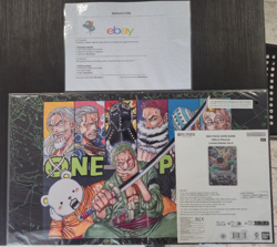 One Piece TCG Official Playmat Limited Edition Vol.4 + Zoro Promo Card ENG - Image 2