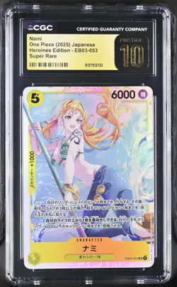 Nami EB03-053 CGC 10 Pristine 2025 Heroines Edition One Piece Japanese - Image 1