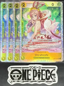 4x One Piece EB01-057 SR Shirahoshi - English - Foil - Playset - TCG - NM/M - Image 1