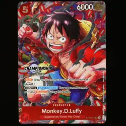 One Piece TCG | Monkey.D.Luffy | ST01-012 | Englisch | Championship 2024 Stamp - Image 2
