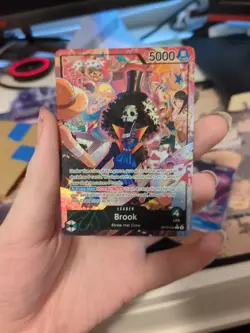 OP15-022 - Brook Alt Art Leader Adventure on Kami’s Island One Piece English - Image 1