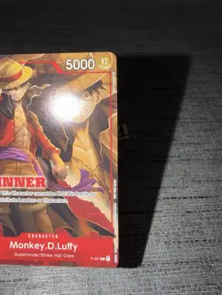 Carte One Piece Monkey.D.Luffy P-007 Promo WINNER English Card - Image 5