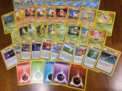 Pokemon Base Set Uncommon/Common WotC - 59 Card Lot 1 LP/MP - Image 3