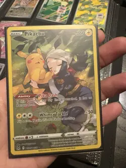 Pokemon TCG Card Lost Origin Pikachu Illustration Rare 2022 TG05/TG30 NM - Image 1