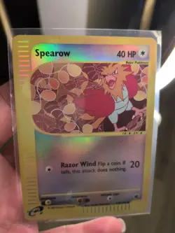 Spearow 130/165 Expedition Reverse Holo Pokemon TCG E Reader Series Card LP - Image 3