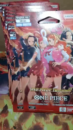 ONE PIECE Card Game EB-03 Heroines Sleeved Booster Pack LOT of 10 NEW Sealed - Image 2