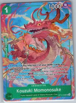 Kouzuki Momonosuke Premium Card Collection OP10-028 English - One Piece - NM - Image 1