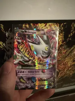 Pokemon TCG M Gengar EX Black Star Promo Shiny Holo Card - Image 1