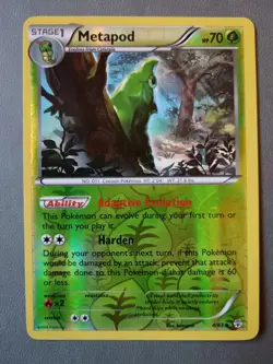 Pokemon TCG Card - Metapod (2016 Generations 4/83 Reverse Holo English) - Image 1