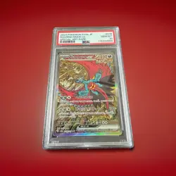 PSA 10 GEM MINT Roaring Moon EX 218/187 Terastal Festival SV8a SAR Japanese Card - Image 1