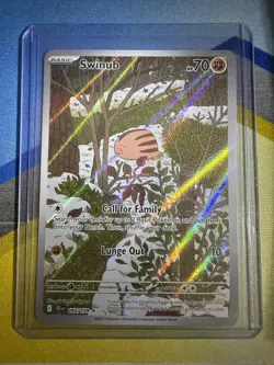 Swinub SV09: Journey Together 165/159 Illustration Rare Pokemon Card - Image 1