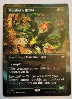 Mossborn Hydra (Borderless) Foundations Regular Rare NM+ - Image 1