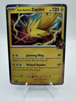 Team Rocket’s Zapdos 070/182 Cosmos Holo Promo - Destined Rivals - Pokemon TCG - Image 1