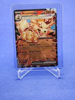 Pokemon TCG Arcanine ex Scarlet & Violet Base Set 032/198 Holo Double Rare - Image 1