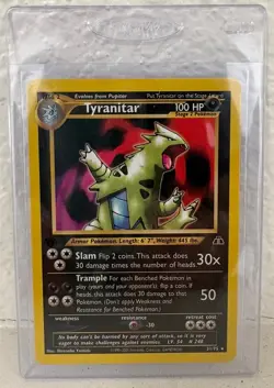 Pokemon TCG Neo Discovery: Tyranitar 31/75 - Rare 1st Edition - Image 1