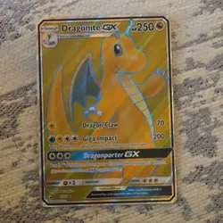 Dragonite GX Full Art 67/70 Dragon Majesty Ultra Rare Holo Pokemon Card 250 HP - Image 1