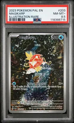 2023 Pokemon Pal EN-Paldea Evolved Magikarp #203 Illustration Rare PSA 8.5 - Image 1