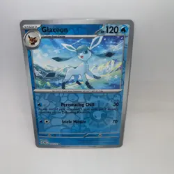 Glaceon 025/131 Rare Prismatic Evolutions Pokemon Reverse Holo Near Mint - Image 1