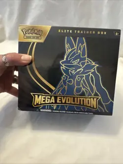 Pokemon TCG Mega Evolution Lucario ETB Elite Trainer Box NEW SEALED Fast Ship - Image 2