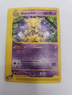 ALAKAZAM - 33/165 Expedition Set 2002 - Regular Rare MP - Pokemon TCG Card - Image 1