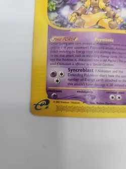 ALAKAZAM - 33/165 Expedition Set 2002 - Regular Rare MP - Pokemon TCG Card - Image 5
