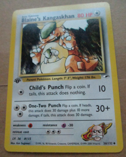 Blaine's Kangaskhan - 36/132 - 1st Edition Uncommon WOTC TCG—Gym Heroes Pokemon - Image 5