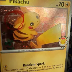 Pikachu 051/162 2026 Pokemon Day 30th Anniversary Stamped Promo Card M Swirl! - Image 3