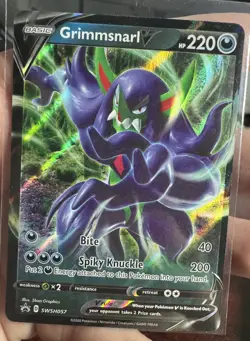 2020 Pokemon Grimmsnarl V SWSH057 Sword & Shield Black Star Promo Near Mint NM - Image 1