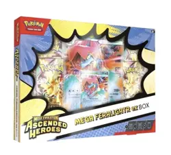 Pokemon TCG Mega Evolution Ascended Heroes Mega Feraligatr EX Box - PRE-SALE - Image 1