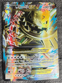 Mega Steelix EX Full Art #109 NM-M XY Steam Siege Pokemon Card - Image 1