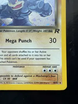 Pokemon Dark Machamp Team Rocket 10/82 1st Ed Holo (LP) - Image 5