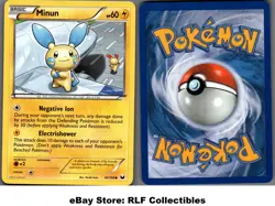 2012 Pokemon, B&W Dark Explorers, #40/108 Minun, Common - Image 1