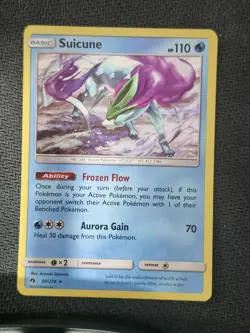 SUICUNE - 59/214 - LOST THUNDER - HOLO RARE - POKEMON CARD - Image 1